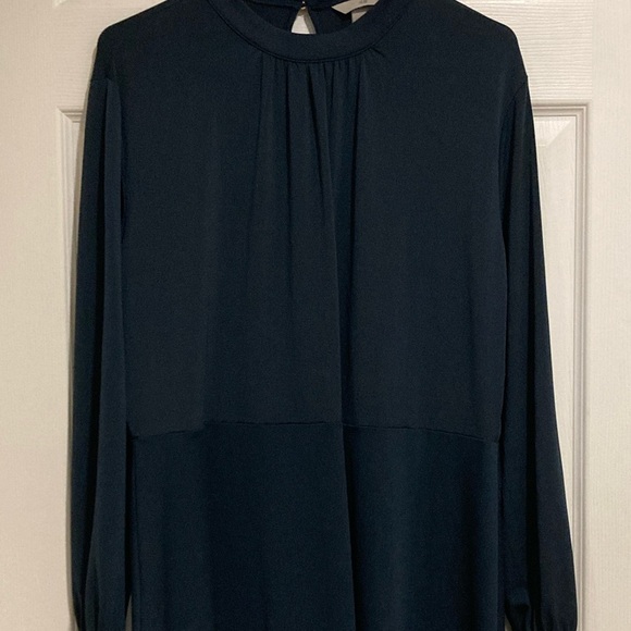 H&M Elegant Teal/Navy Stretch Pullover Dress Sz. XL - Picture 6 of 9